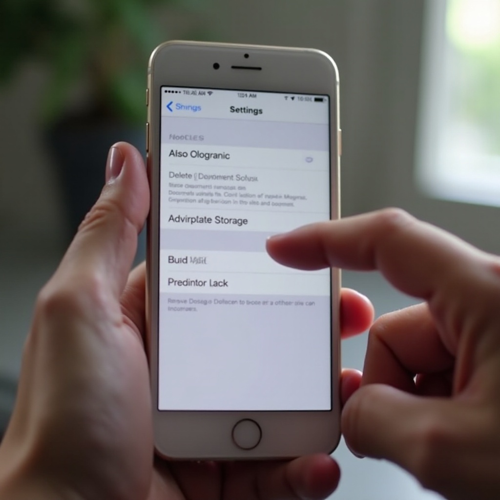 iphone documents and data remove